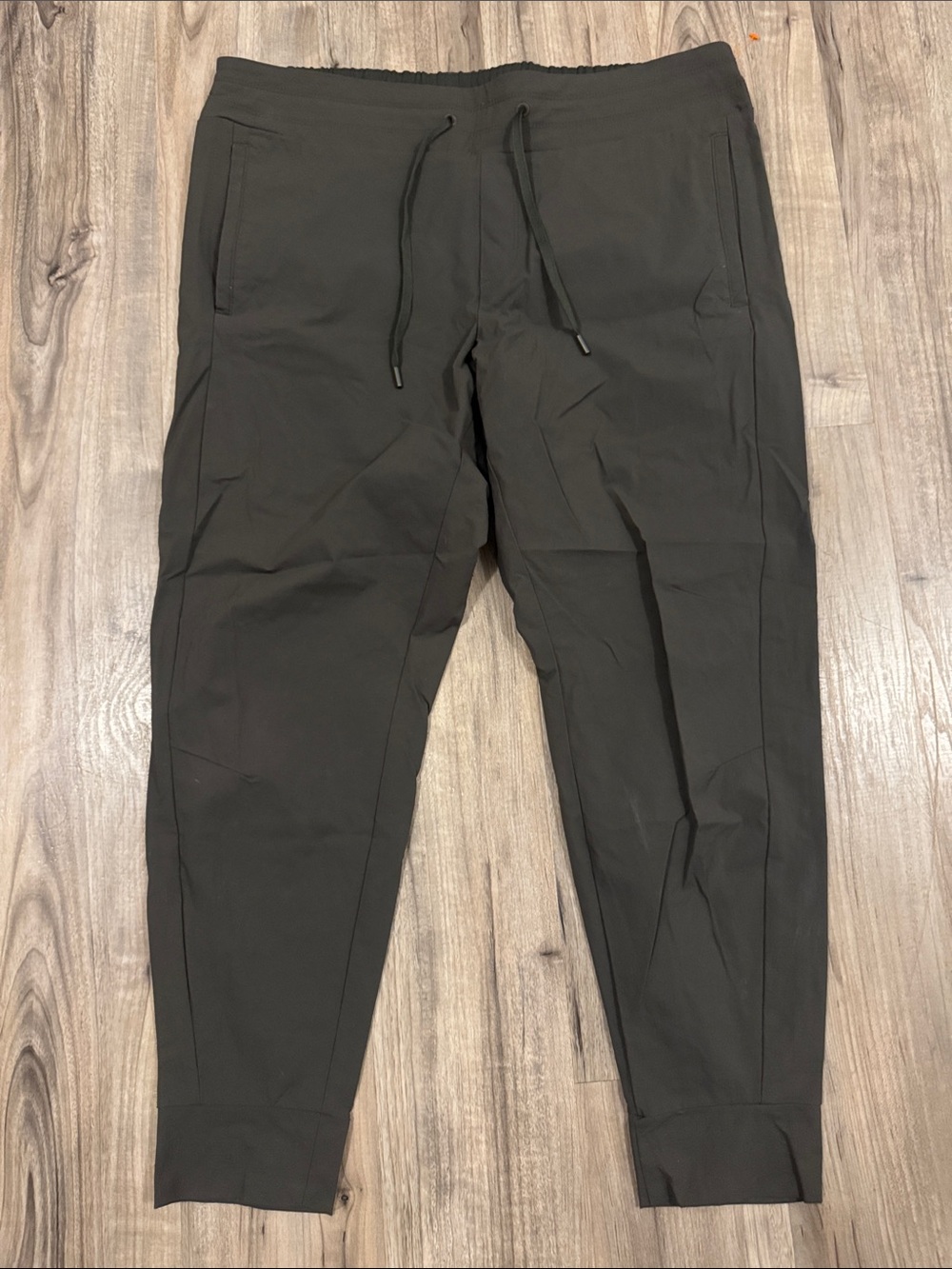 WindRiver Men's Dark Charcoal Jogger Pants with Drawstring Waist